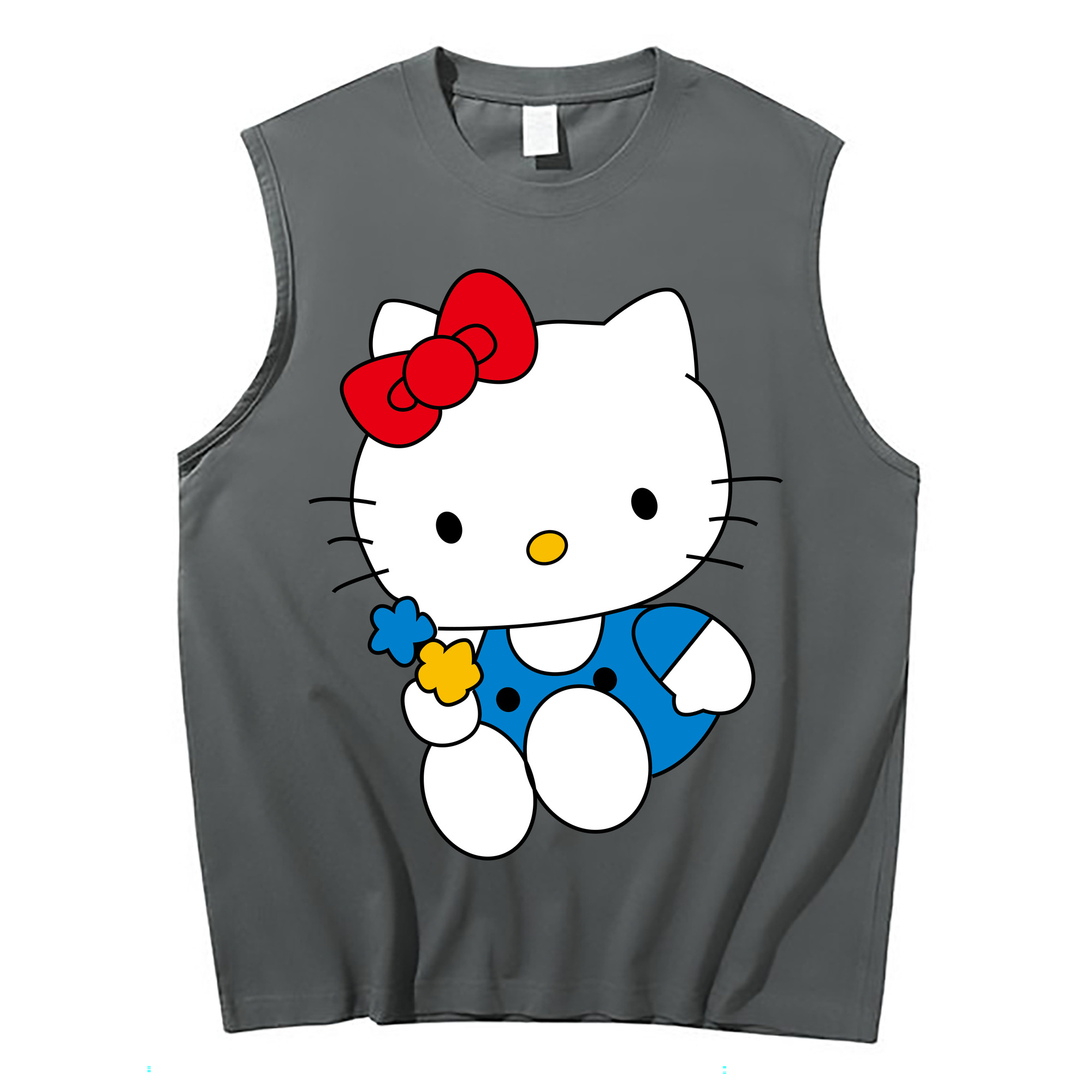 （画像用） Hello Kitty ハローキティ コットン100％タンクトップ（フロントプリント）